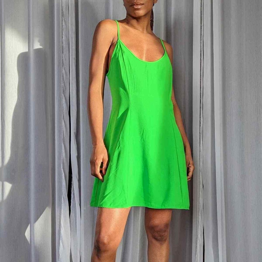 Zara Apple Green Mini Tennis Dress